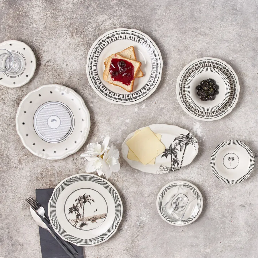 Karaca Playa 26Piece Stoneware Serveware Set for 6 People, Multi