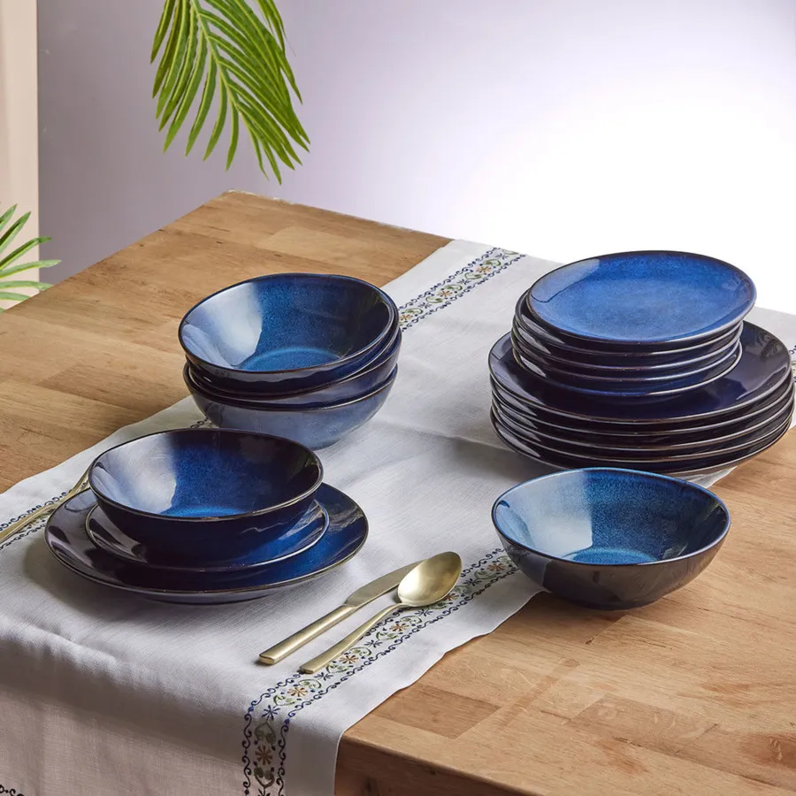 Navy blue 2025 dinner set