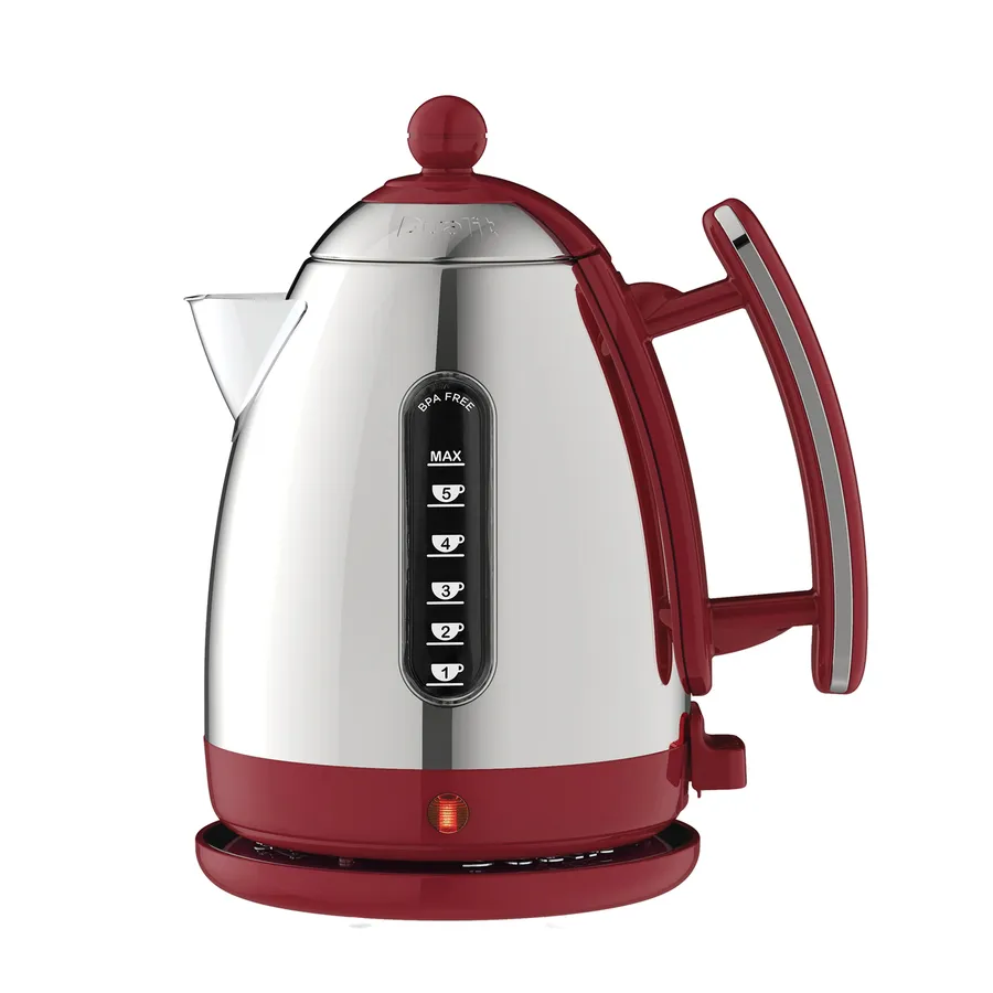 Dualit Lite Jug Kettle, 1.5L, Gloss Red