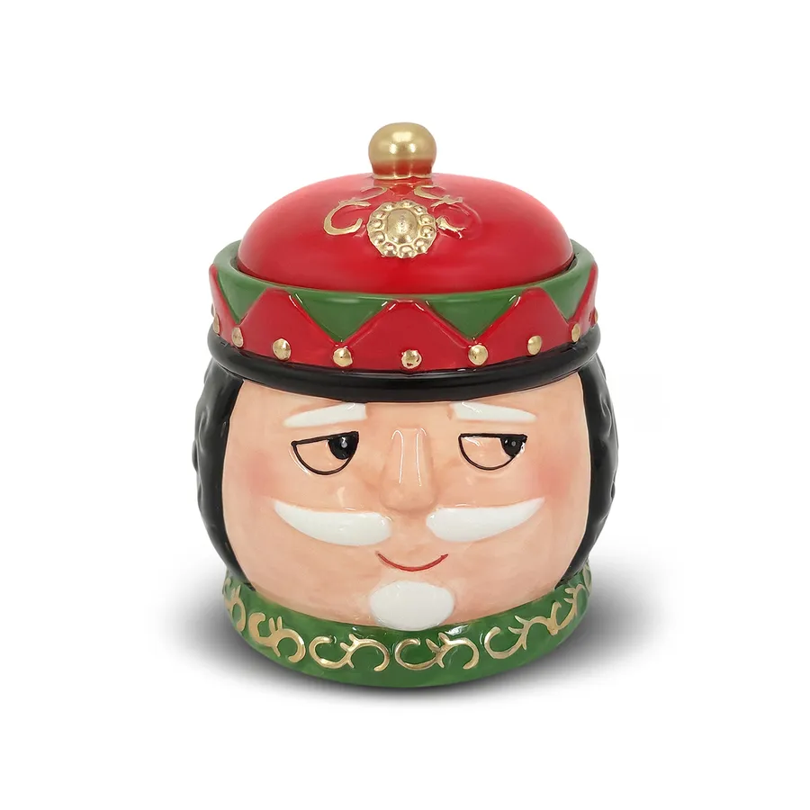 Karaca Christmas Nutcracker Storage Container Green KARACA EUROPE