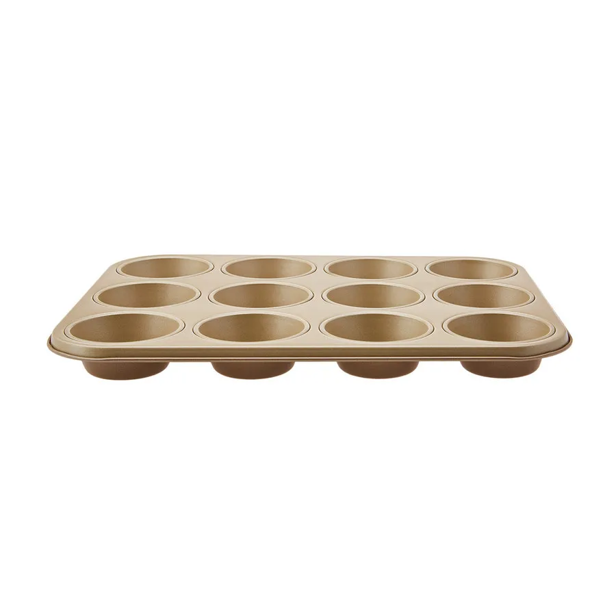 Karaca Hense Metal Muffin Mould, 35cmx27cm, Brown