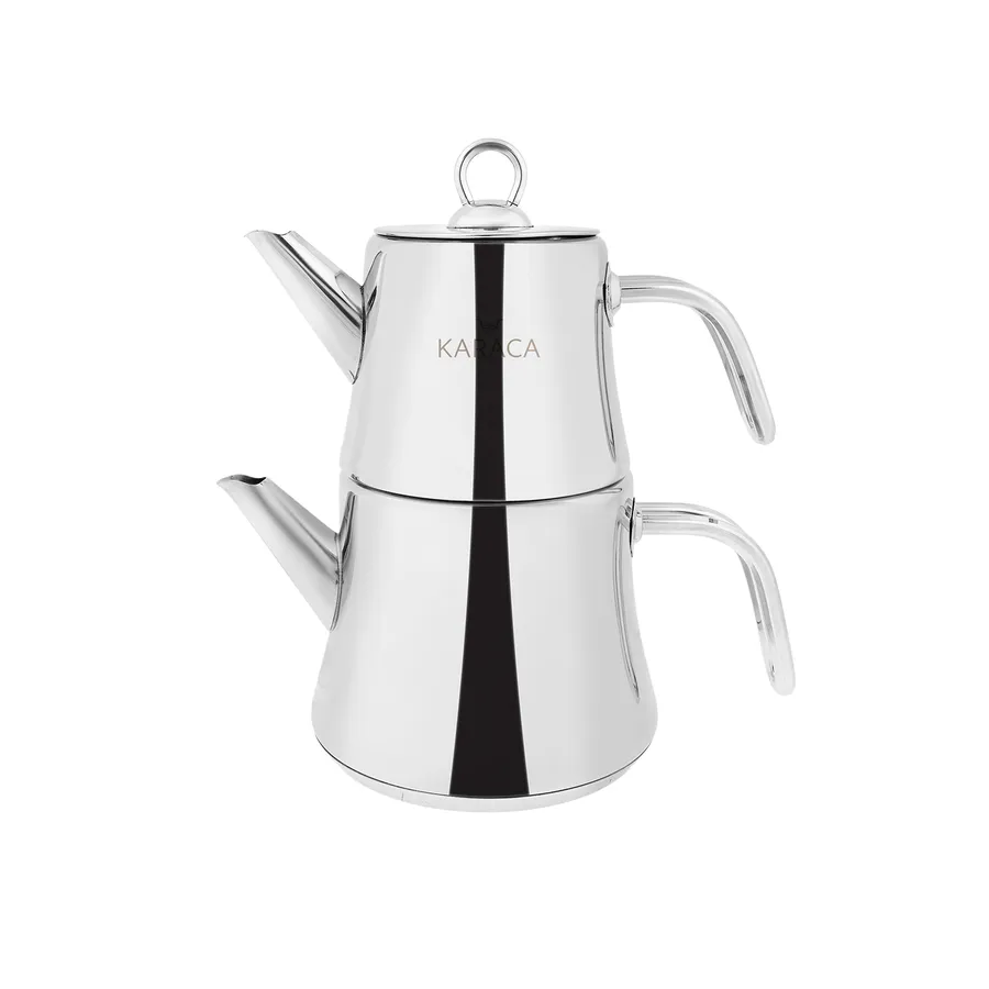 Karaca Stainless Steel Induction Teapot, Medium, Silver KARACA UK