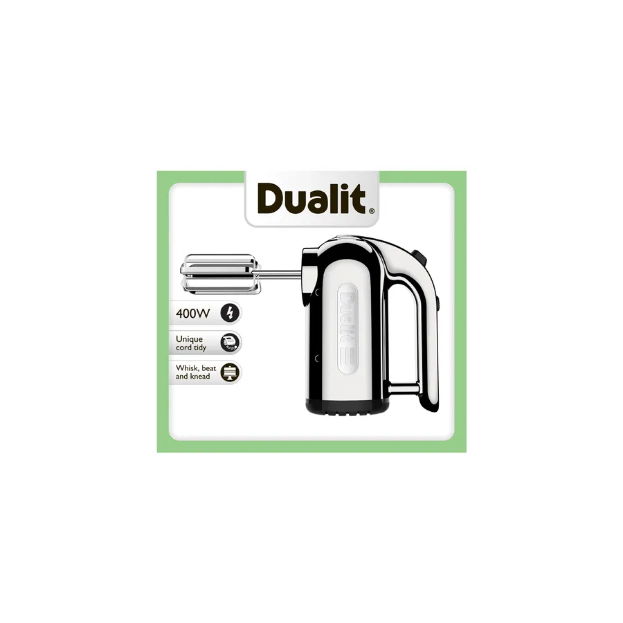 Dualit Hand Mixer, 1L, 1000W, Chrome KARACA UK